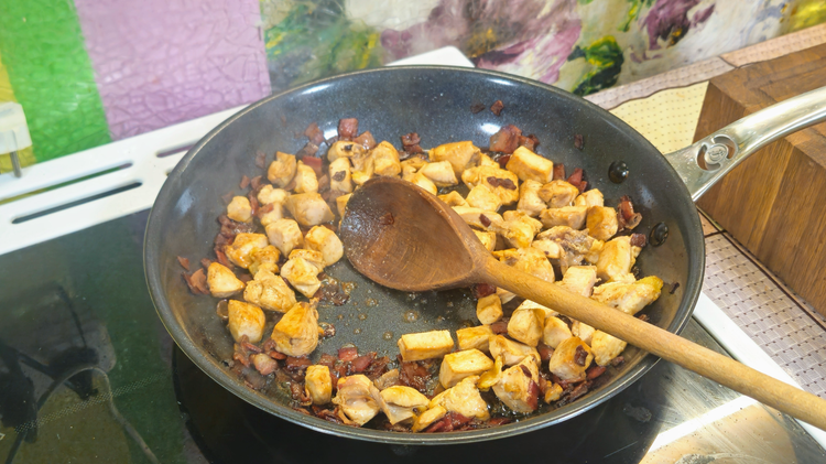 Курка з беконом